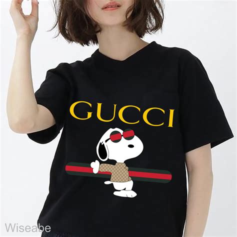 gucci snoopy t shirt replica|how to check gucci t shirt.